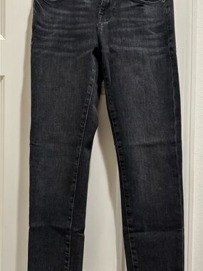 Frame Denim Black Washed High-Rise Jeans